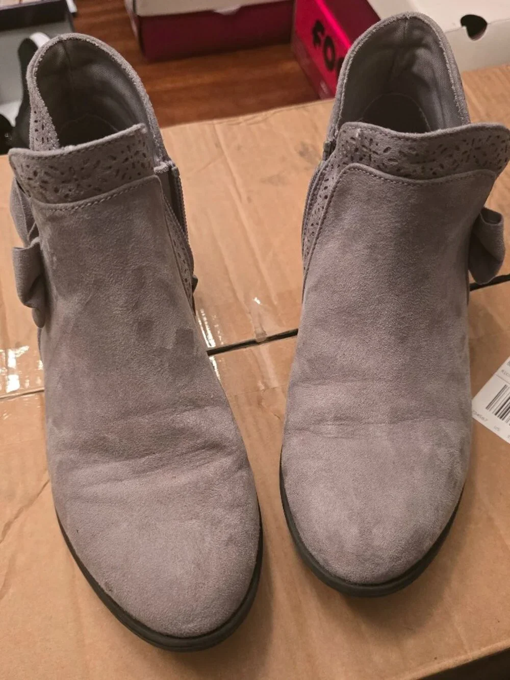 SO® Alexaa Girls' Ankle Boots in Grey